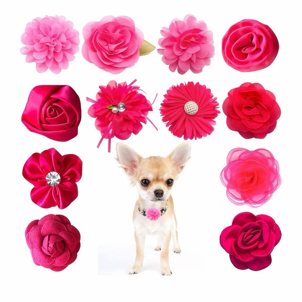 Flower Dog Collar Charms